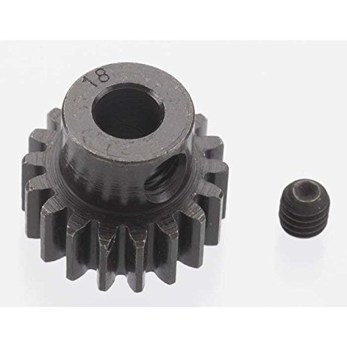 Extra Hard 18 Tooth Blackened Steel 32 Pitch Pinion - 5 mm