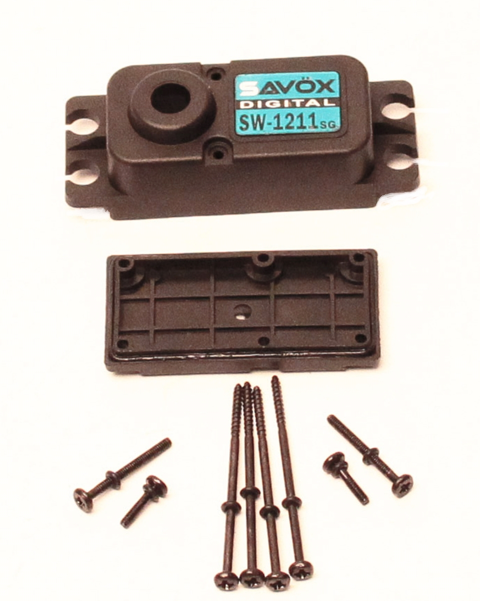 SAVSCSW1211SG Top & Bottom Servo Case with 4 Screws