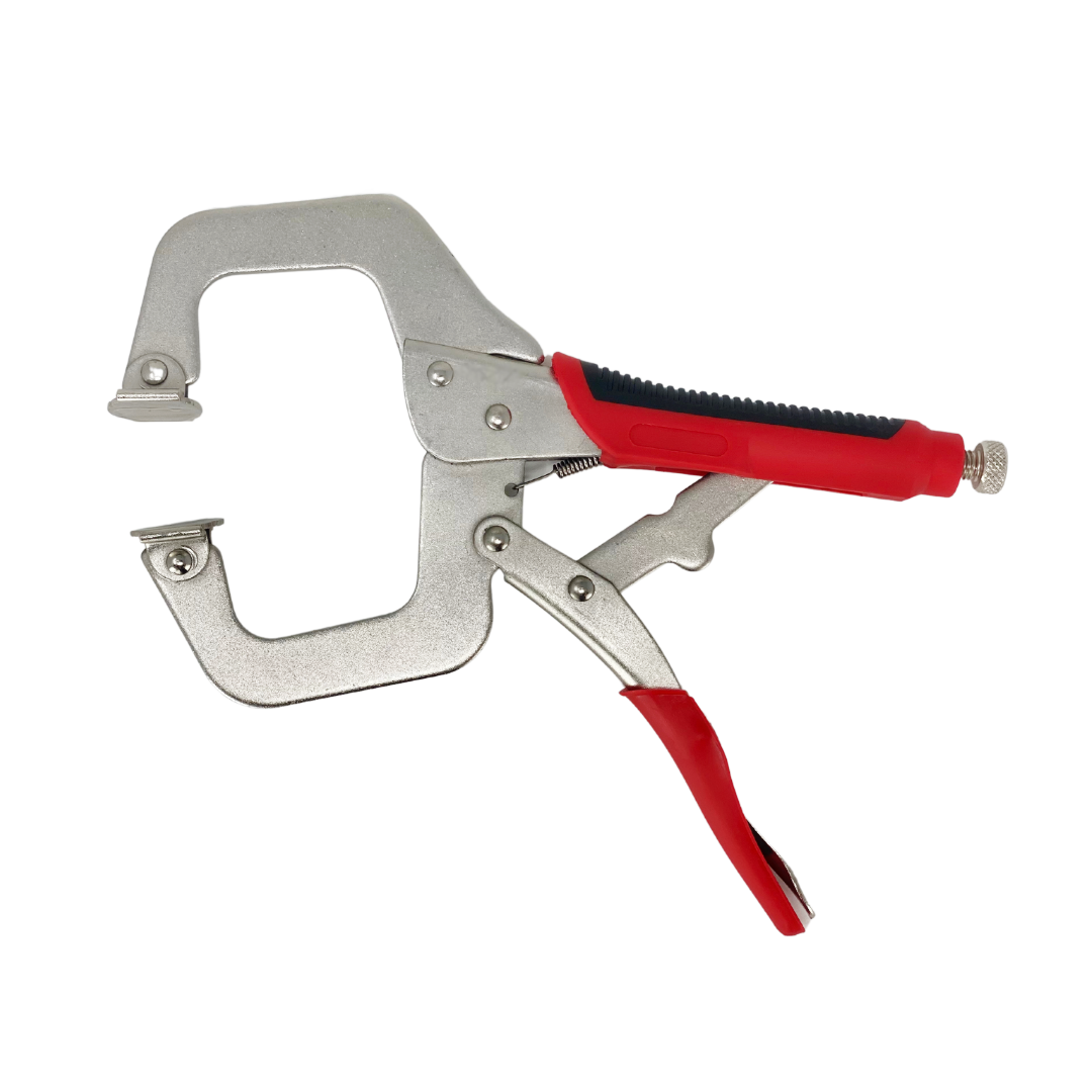 3 in. Heavy Duty Face Locking Clamp with Swivel Pads - Portable Table & Tool Vise Grip
