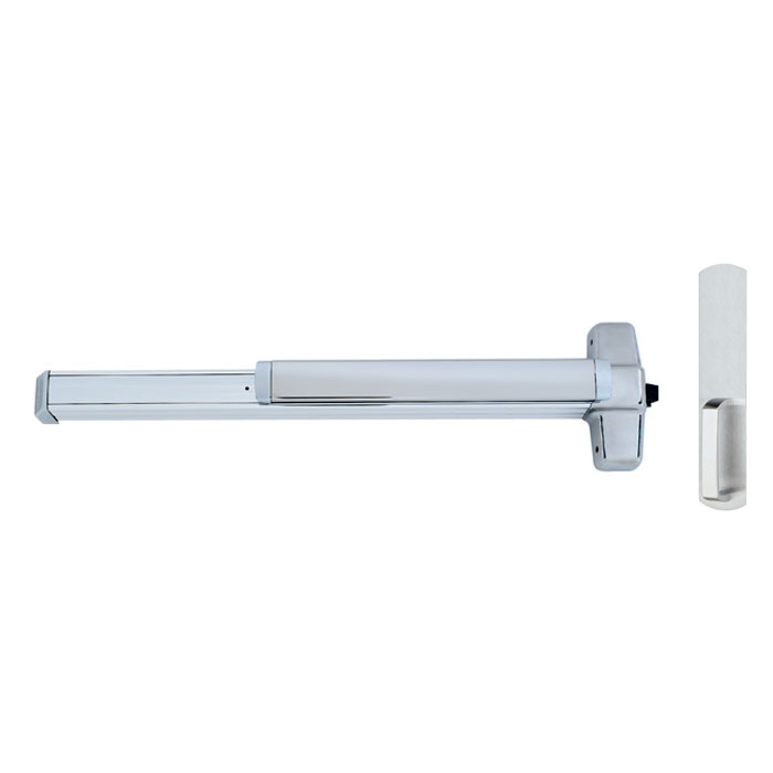 98DT-4FT-32D 4 ft. 98DT Rim Exit Device with Dummy Trim - 630 Satin Stainless Steel