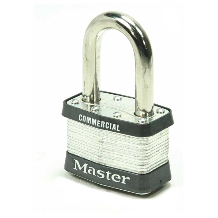 5LFKD 2 in. Body & 1.5 in. Shackle Non-Rekeyable Laminated Steel Padlock - Keyed Different