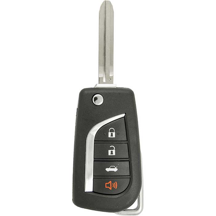 RK-TOY-FLP41 4 Button Replacement Remote Flip Key for 2007-2011 Toyota Camry