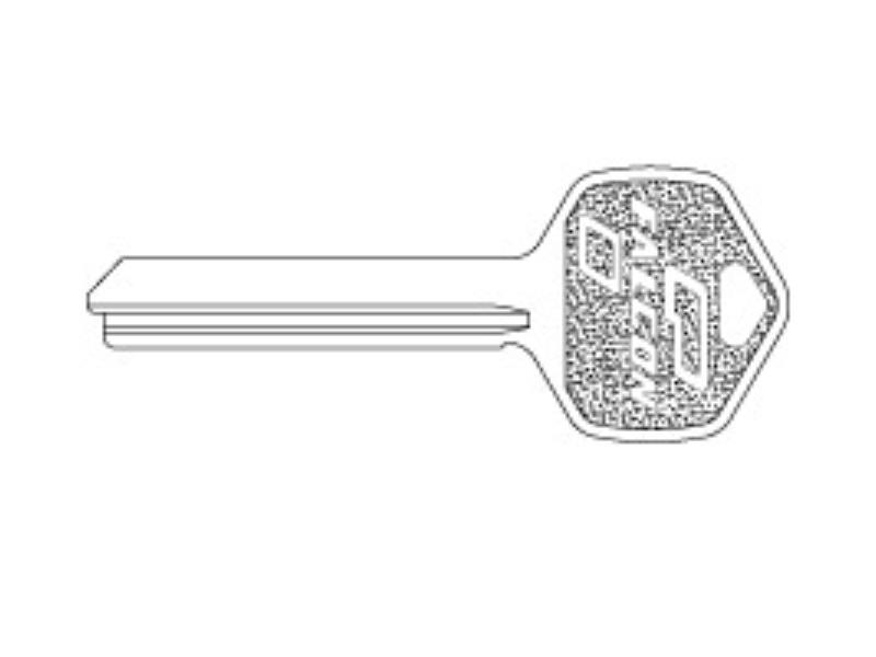 KB628-H H Keyway Standard IC Core Key Blank