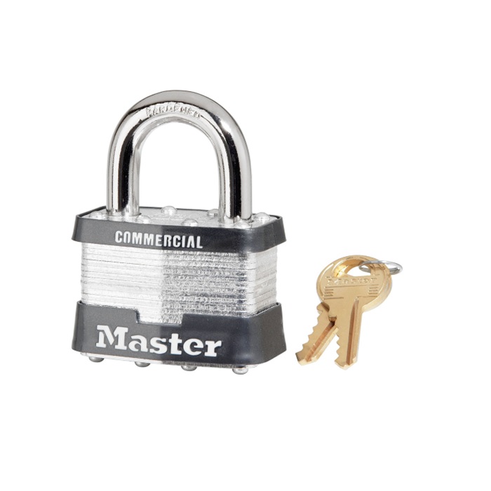5-KA-2043 No.5 Non-Rekeyable Laminated Steel Padlock - Keyed Alike-2043