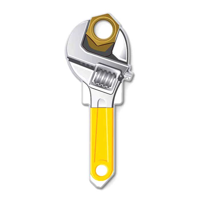 B123K Wrench Key Blank - Kwikset KW1-11 Keyway