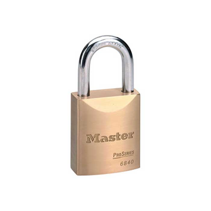 6840KA-LJ-10G101 1.75 in. Wide Pro Series Solid Brass Padlock - 5 Pin W6000 Cylinder - Keyed Alike-10G101
