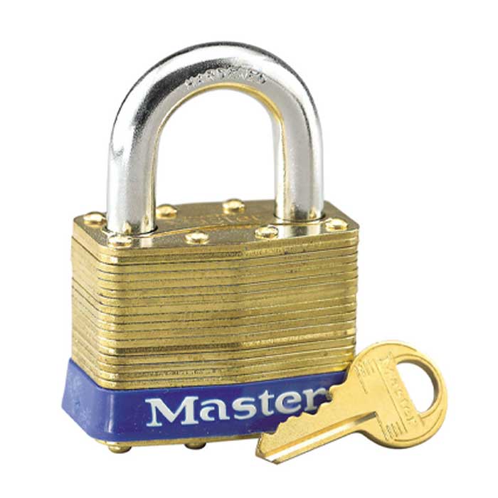 6KA-LF- A112 No.6 Non-Rekeyable Laminated Brass Padlock - Keyed Alike-A112