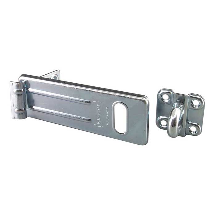 706-D 6 in. Long Hardened Steel Hasp with Locking Eye