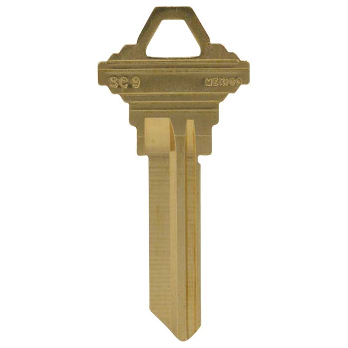 SC9-JMA Brass ILCO A1145E Key Blank