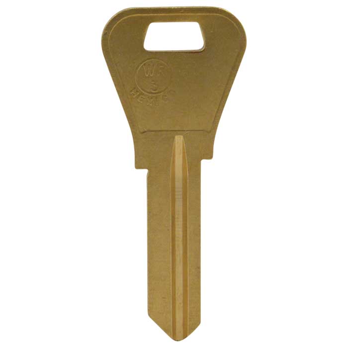 WR3-JMA WR3 Brass WEI-1E Key Blank
