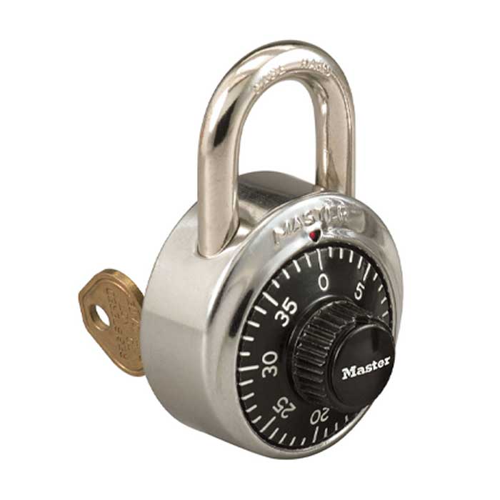 1525-V659 Locker Combination Lock with Key Control