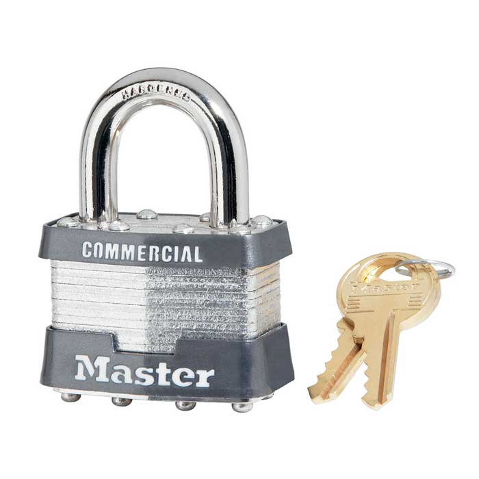 3-MK-SM741 Non-Rekeyable Laminated Steel Padlock - Master Keyed-SM741