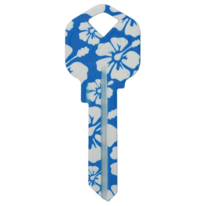 KW11-HIBISCUS- Personalized-Hibiscus Print Key Blank