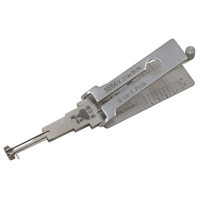 LISHI2-1NE66 8-Cut 4-Track High Security Auto Lock Picking Tool for S66NN-P Volvo