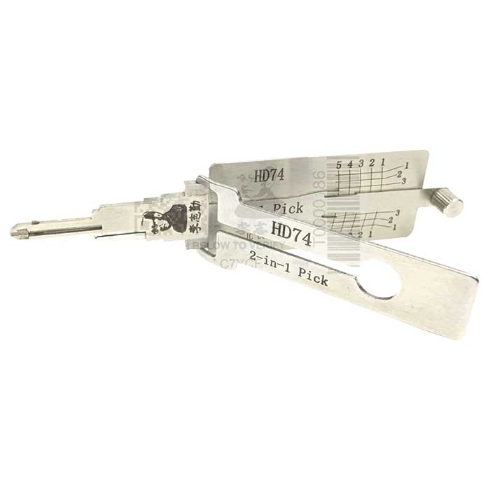 OL-HD74-AG 2-in-1 Pick & Decoder HD74 Auto Lock Picking Tool for Honda