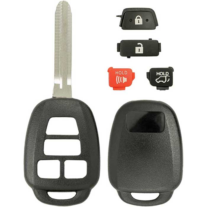 921-TOY-SHELL 4-Button Remote Head Key Shell for 2013-2018 Toyota RAV4
