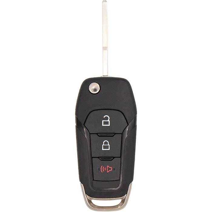 RK-FD-R8130 3 Button Replacement Flip Key for Ford N5F-A08TAA & 164-R8130