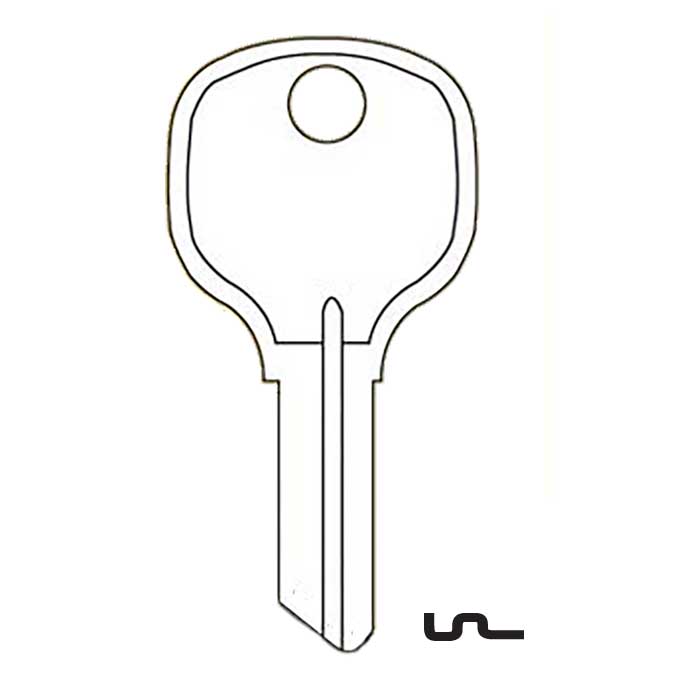 D8785 Brass Key Blank