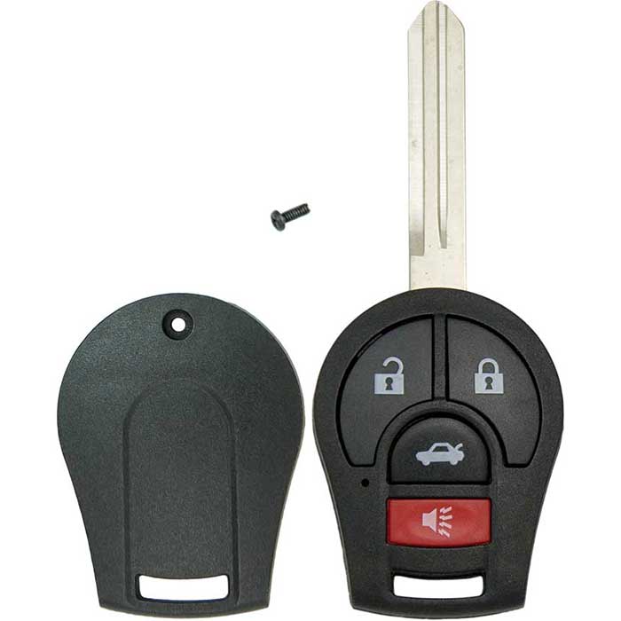 252-NIS-SHELL 4-Button Remote Head Key Shell for 2013-2019 Nissan Infiniti Chevrolet