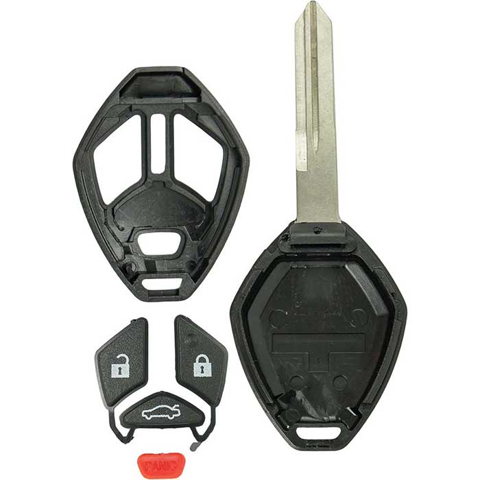 702-MIT-SHELL 3-Button Remote Head Key Shell for 2006-2007 Mitsubishi Endeavor