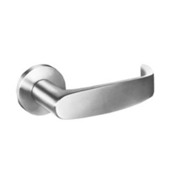 8205-LL-26D 8200 Series 8205 Office & Entry Single Cylinder Function Lockset with L Rose & L Lever - LA Keyway - 626 Satin Chrome
