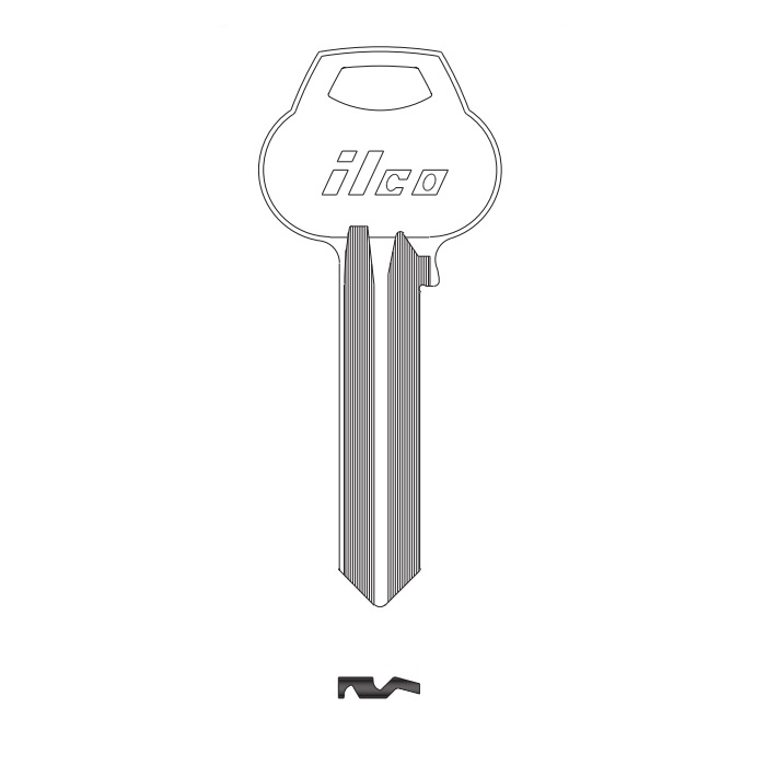 RU101- COR-RUSS A1011-L4 L4-6-10 Key Blank