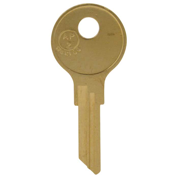AP2-JMA K102-ILCO 102AM-AP2-Brass Key Blank