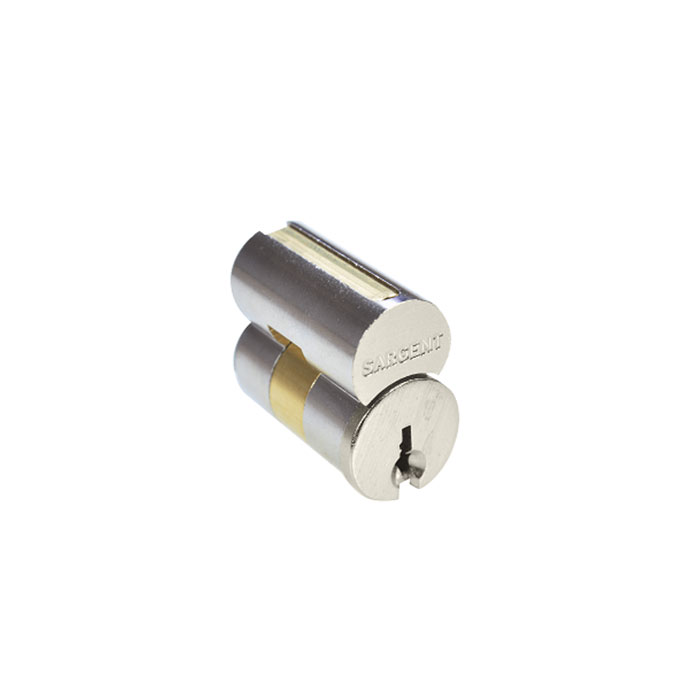 65-6300-LA-15 65-6300 Unassembled Core Only - LA Keyway - 619 Satin Nickel