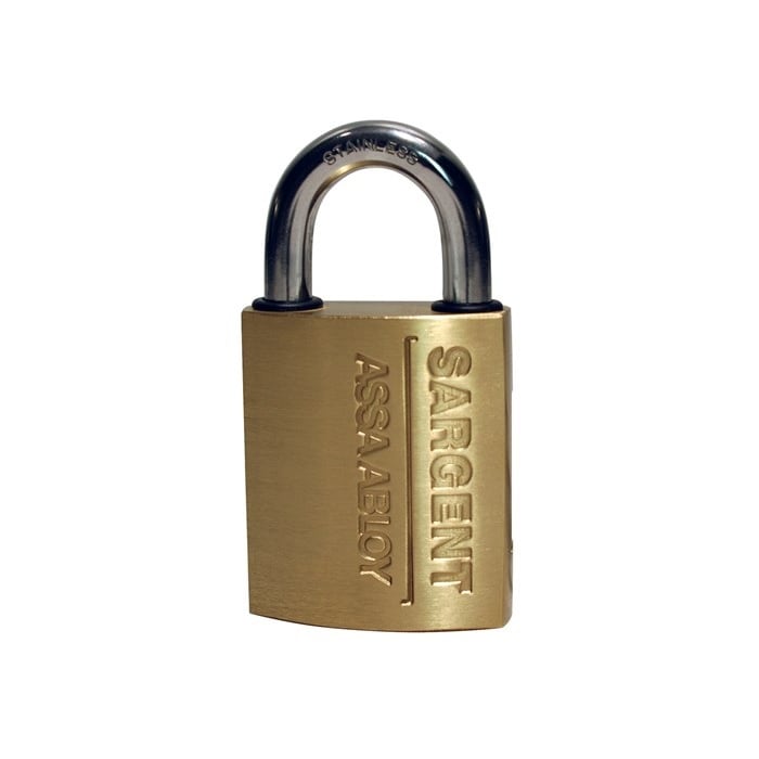 758-2-HL Key Retaining Padlock - 2 in. Height Stainless Steel Shackle - HL Keyway - 1 Bitted