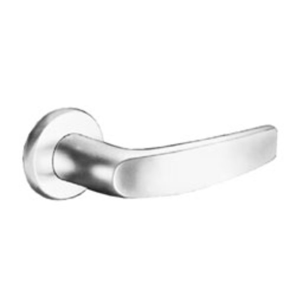 8204-LB-26D-LC 8200 Series 8204 Storeroom & Closet Single Cylinder Function Lockset with Rose & B Lever - Less Cylinder - 626 Satin Chrome
