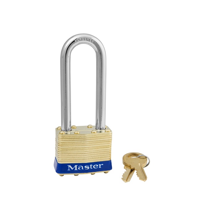 2LJKD No.2 Non-Rekeyable Laminated Brass Padlock - Keyed Different