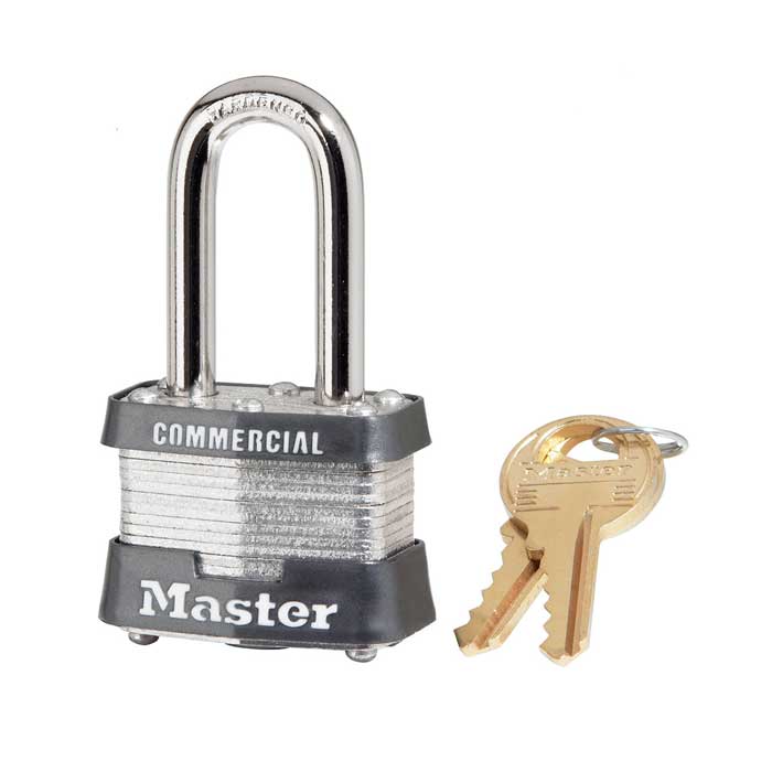 3KALF-3753 No.3 Non-Rekeyable Laminated Steel Padlock - Keyed Alike-3753