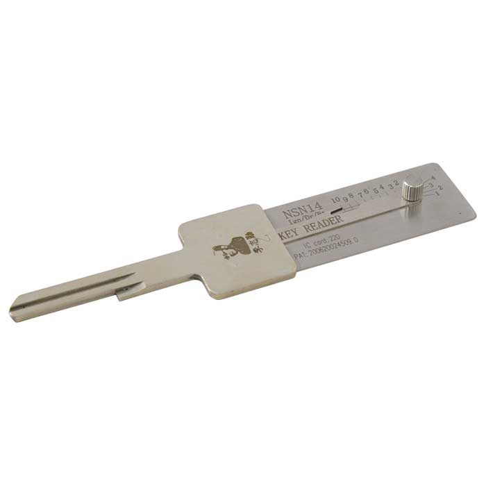 LISHI-READER-NSN14-10 10 Cut Regular Security Direct Reader Tool for Nissan