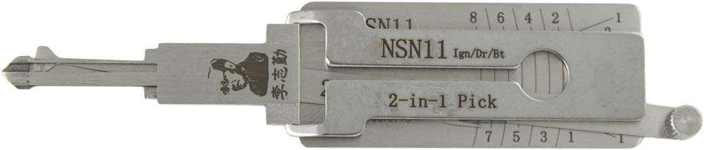OL-NSN11-AG 8-Cut 2-in-1 Auto Lock Picking Tool for NSN11 Nissan