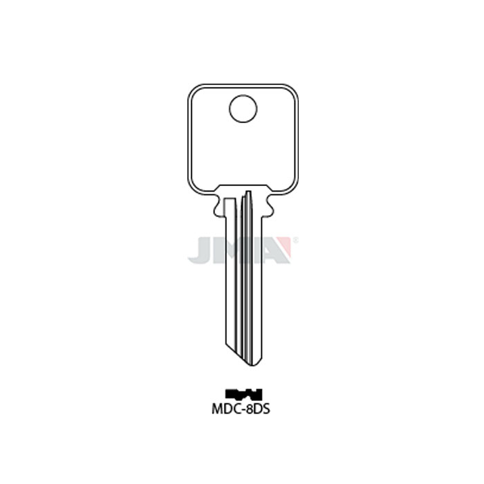 MDC-8DS 6-Pin Medeco Patriot Key Blank