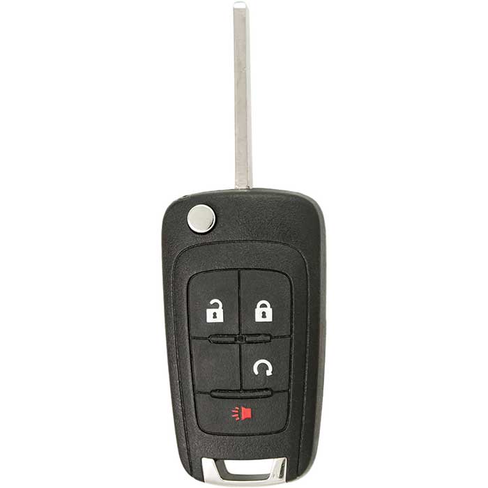 566-GM-SHELL 4-Button Remote Shell with Start for 2010-2019 Buick Chevy GMC