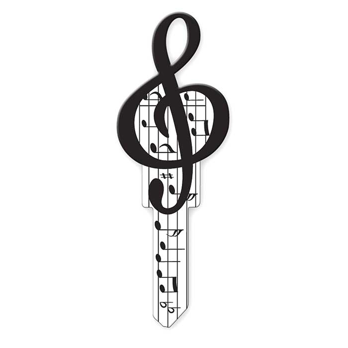 B125K Music Key Blank - Kwikset KW1-11 Keyway