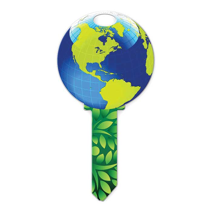 B127K Earth Key Blank - Kwikset KW1-11 Keyway