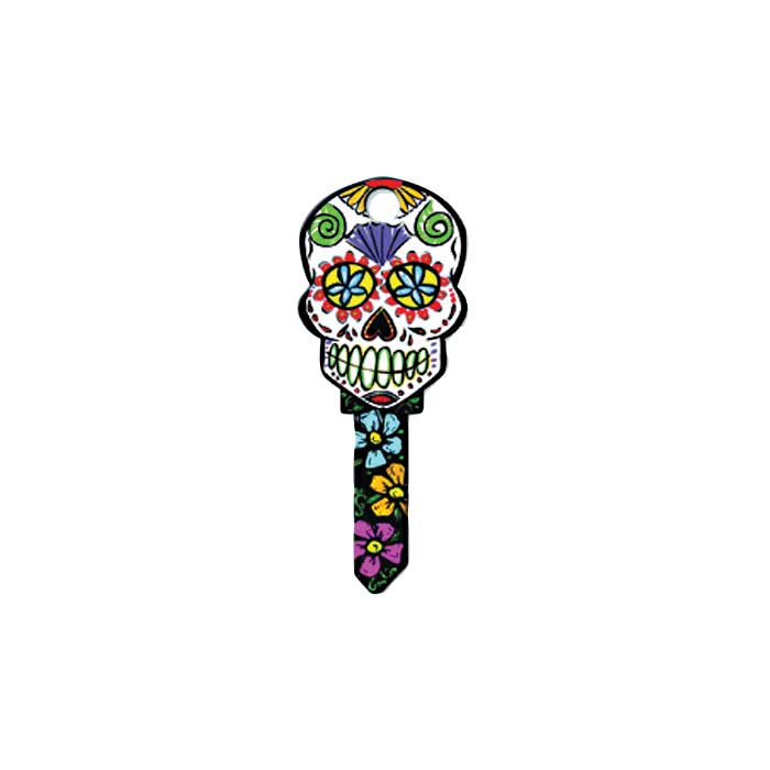 B136K Sugar Skull Key Blank - Kwikset KW1-11 Keyway