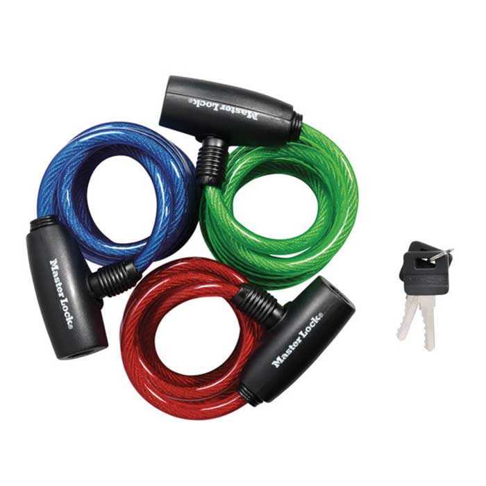 8127TRI 6 ft. x 0.31 in. Dia. Self-Coiling Cable Lock