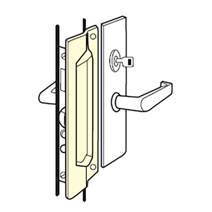 Don Jo Manufacturing MLP-111-630 11 x 3 in. Latch Protector for Exit Devices - Satin Stainless Steel