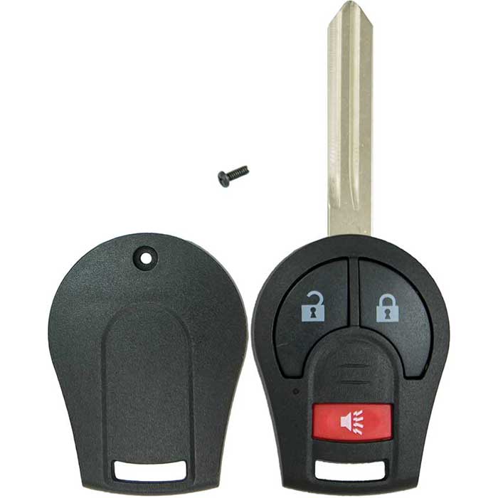 251-NIS-SHELL 3-Button Remote Head Key Shell for 2013-2019 Nissan Infiniti Chevrolet