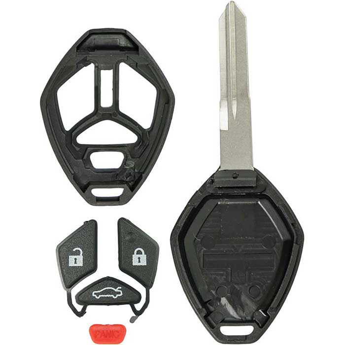 703-MIT-SHELL 4-Button Remote Head Key Shell for 2006-2007 Mitsubishi Eclipse