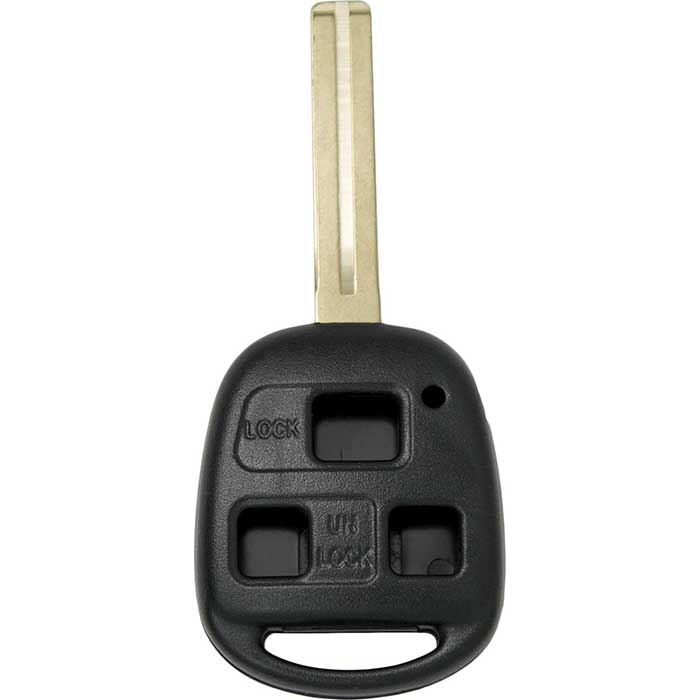 901-LEX-SHELL 3-Button Remote Head Key Shell for 1998-2009 Lexus Short