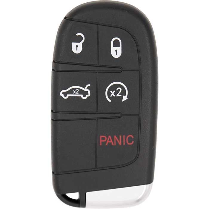 PRX-CHY-1302-10 5 Button Replacement Proximity Smart Key for Dodge Chrysler M3N-40821302 Sedan