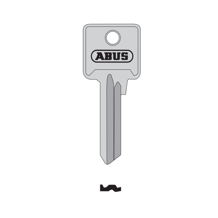 85-40KBR Brass Nickel Plated Key Blank