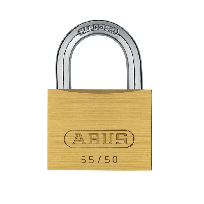 55-50KD 5-Pin Tumbler Brass Padlock