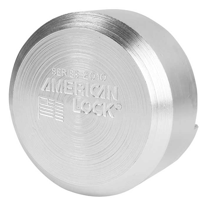 A2010-KD Hidden Shackle Rekeyable Round Padlock - Keyed Different