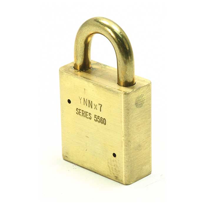 A5560-B-KD 1.75 in. Body & 1.12 in. Shackle Brass Padlock