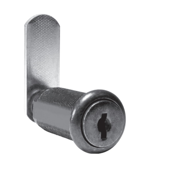 C8073-14A-KD 1.18 in. Disc Tumbler Cylinder Cam Lock - Keyed Different - Bright Polished Nickel